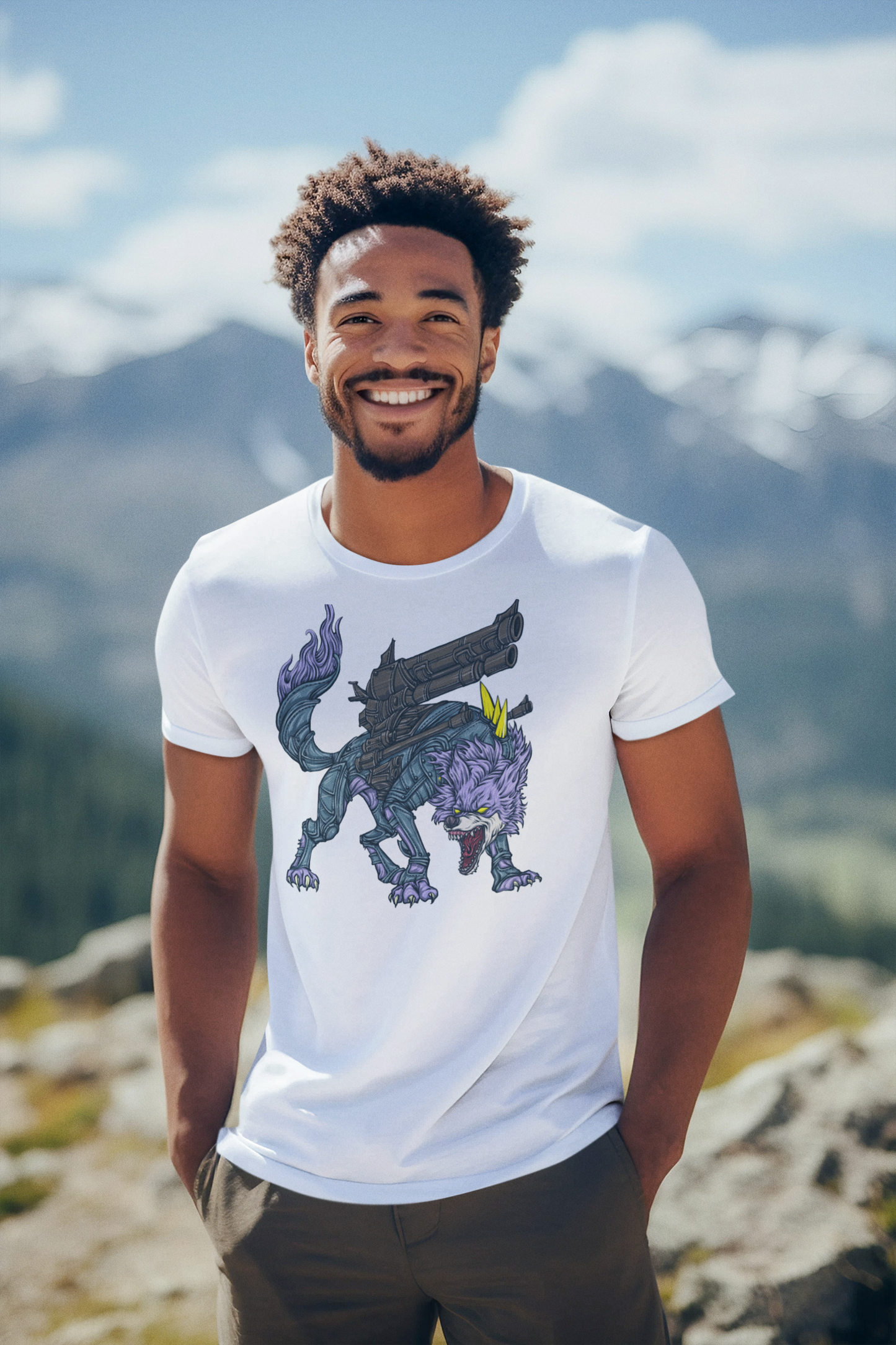 NEOSIS CLOTHING CUSTOM WOLF T-SHIRT