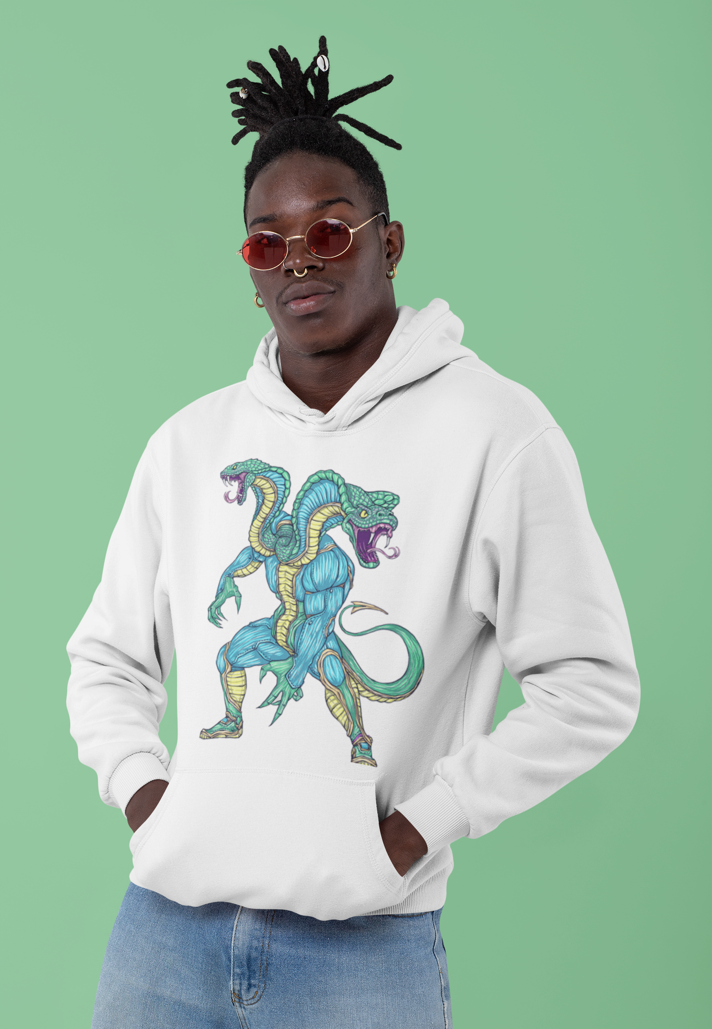 NEOSIS CLOTHING CUSTOM SNAKE HOODIE